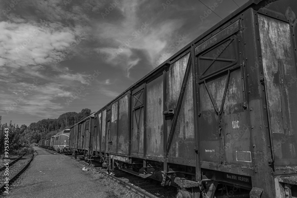Fototapeta premium Historische Eisenbahn im Ruhrgebiet