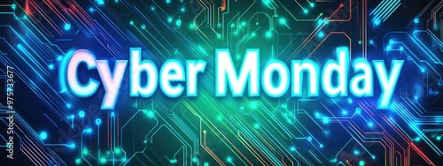 Digital frenzy: cyber monday deals transforming online shopping experiences, offering unparalleled discounts and special promotions that captivate tech-savvy consumers with unbeatable offers.. photo