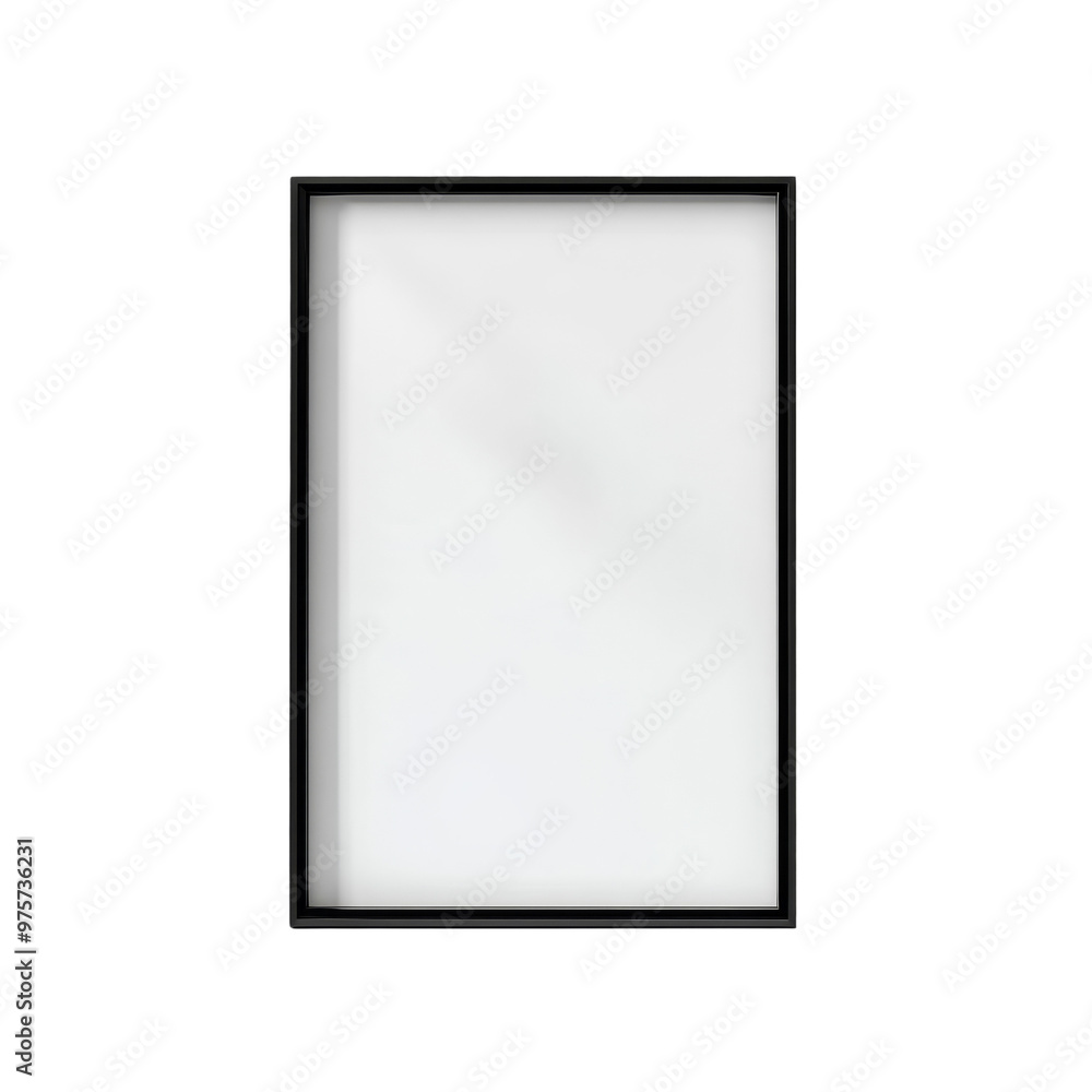 Black Frame with Isolated Black Frame with Isolated