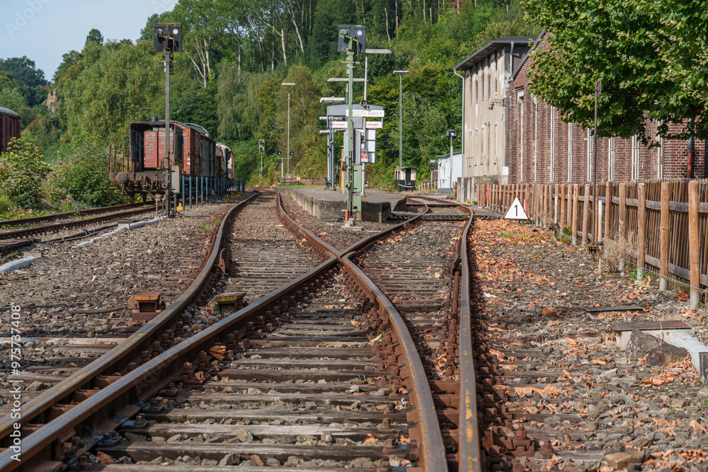 Obraz premium Historisch Eisenbahnen im Ruhrgebiet