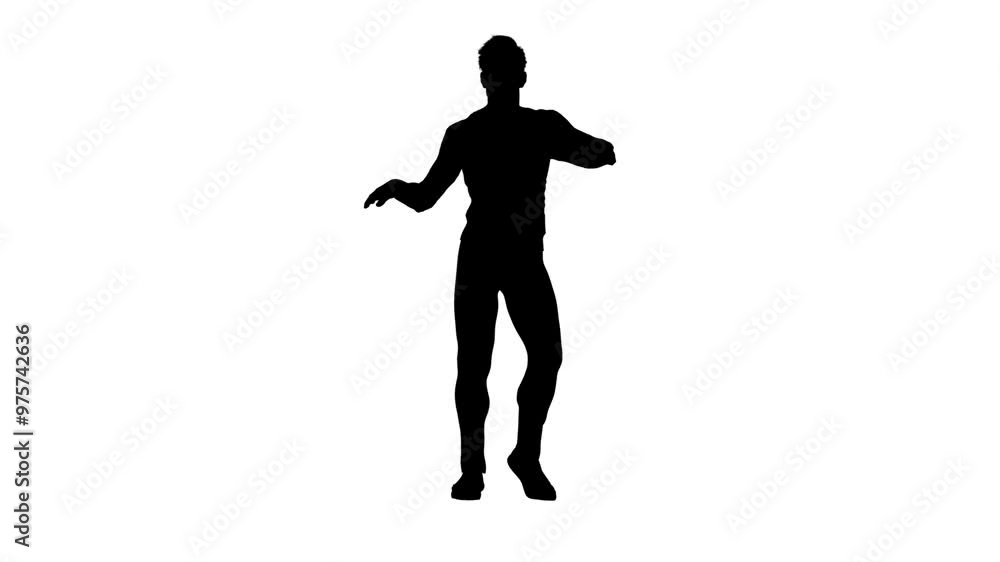 3D render : a male character is perform rumba dance 3D render : a male character is perform rumba dance