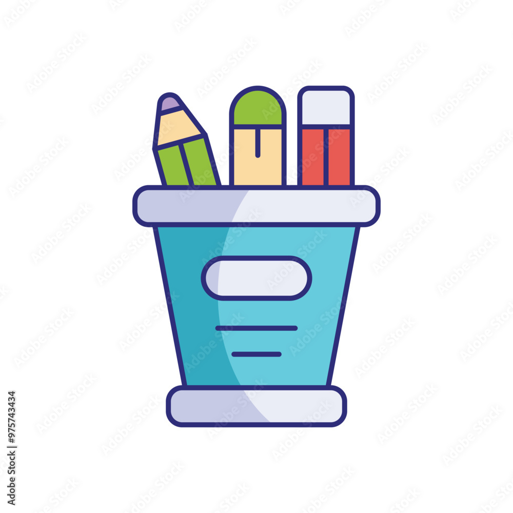 Pencil Case vector icon Pencil Case vector icon