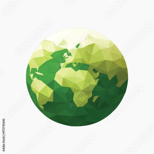 Geometric Earth globe illustration