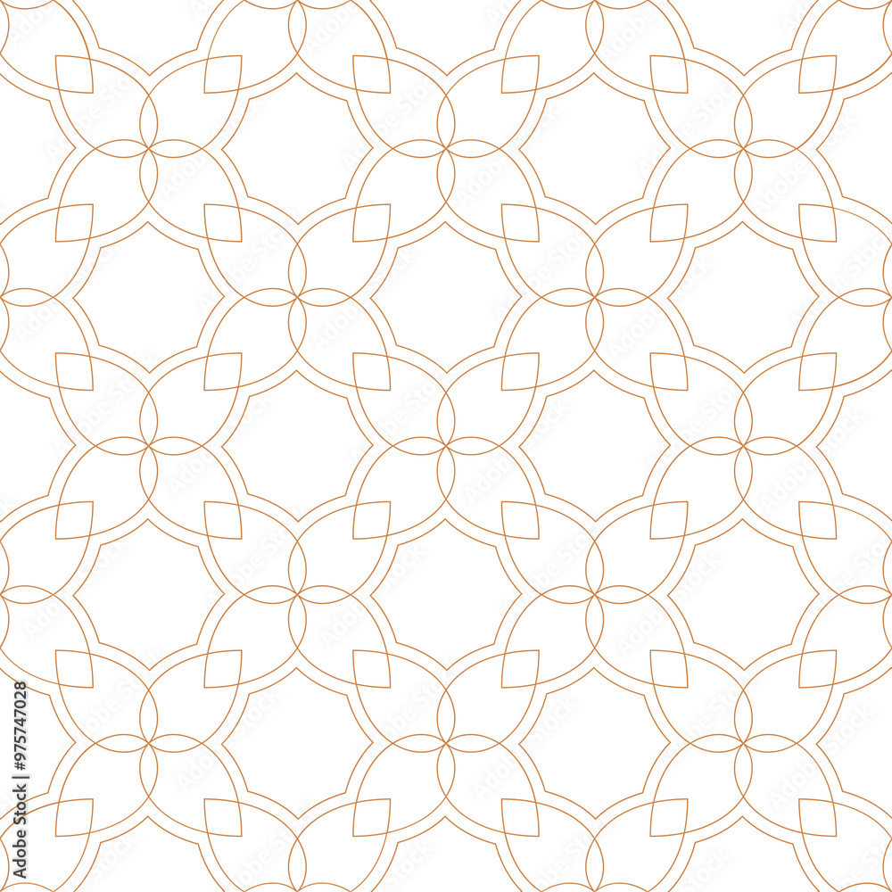 Naklejka premium Vector seamless pattern. Modern geometric background. Fine thread mesh.