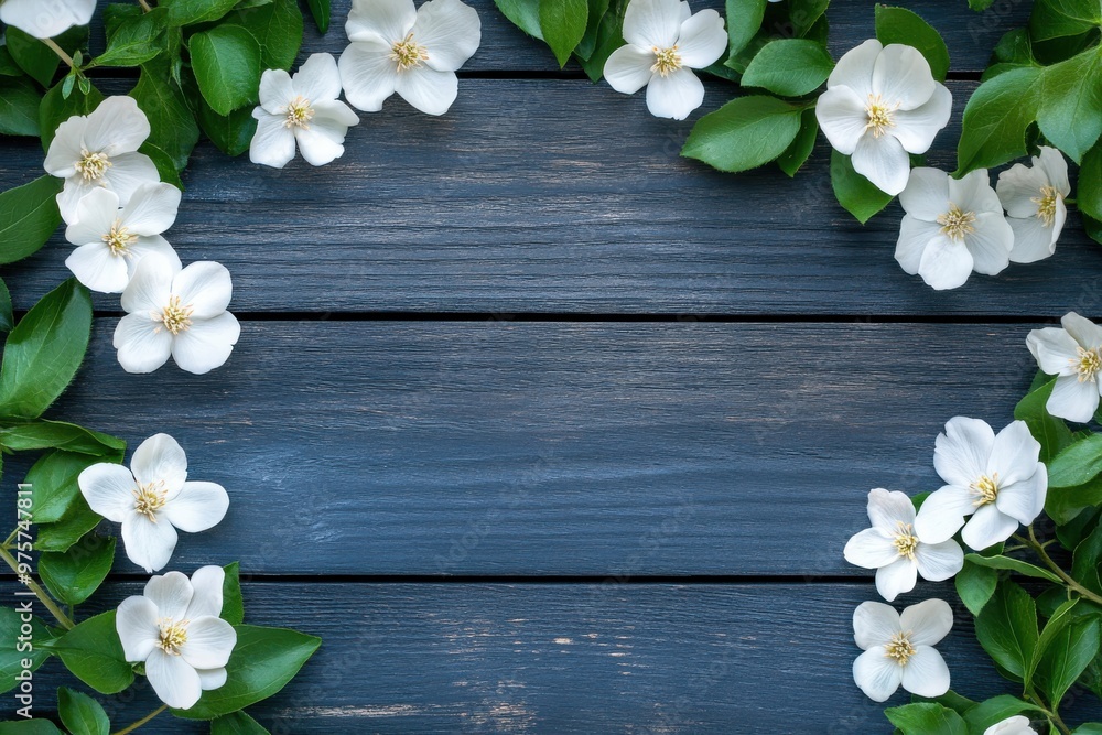 Mysterious edge displaying words alongside light flowers on aged timber background Mysterious edge displaying words alongside light flowers on aged timber background