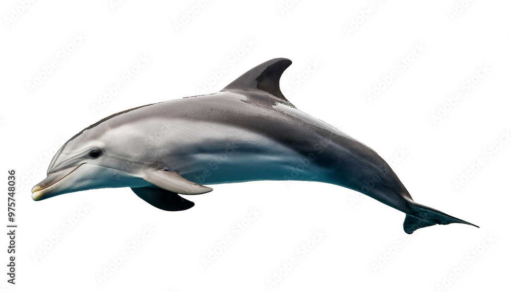 Fototapeta premium Dolphin isolated on transparent background