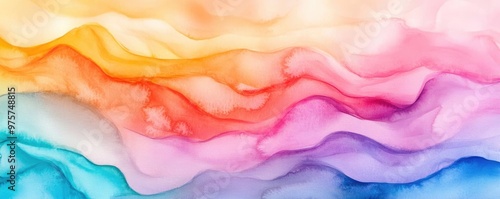 Smooth brush strokes, seamless transitions, abstract watercolor blending, soft pastel hues, Watercolor style