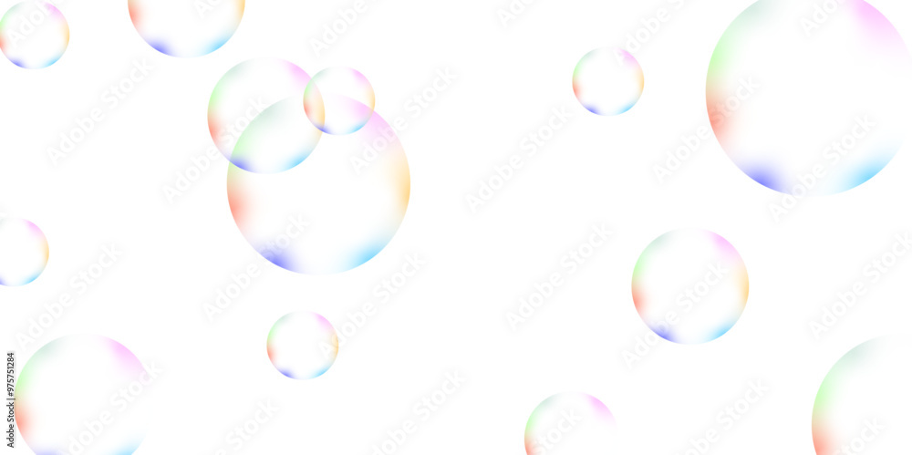 Beautiful circles colorful soap bubbles texture background. Design soap bubbles on a white background. Vector circles template design. white background texture, Xmas, backdrop, lights, wallpaper Beautiful circles colorful soap bubbles texture background. Design soap bubbles on a white background. Vector circles template design. white background texture, Xmas, backdrop, lights, wallpaper