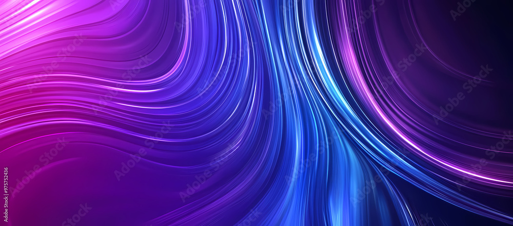 Abstract blue and purple background with curved lines Abstract blue and purple background with curved lines