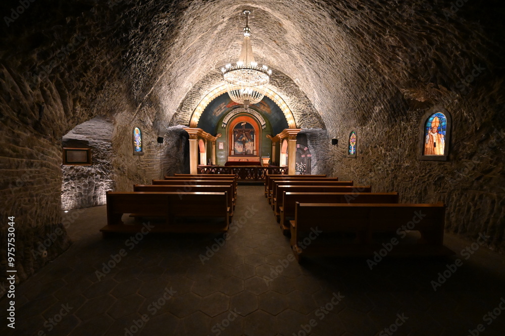 Ταπετσαρία Underground church in a salt mine in Poland.