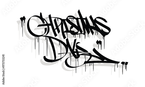 CHRISTMAS DAY graffiti tag style design