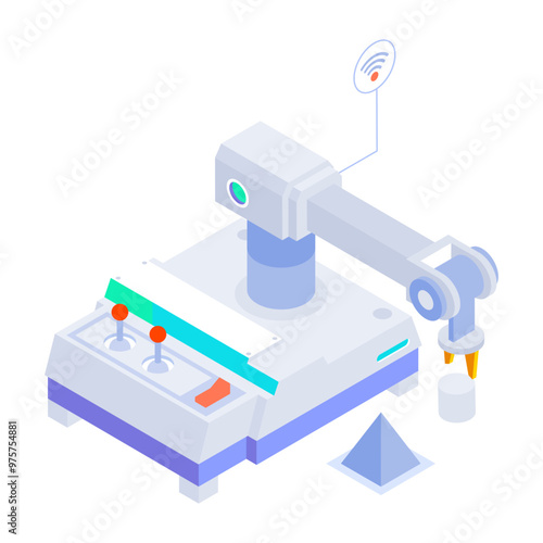 Automation icon in isometric style

