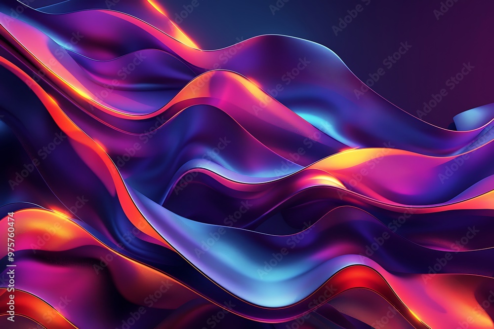 A colorful waves background of light A colorful waves background of light