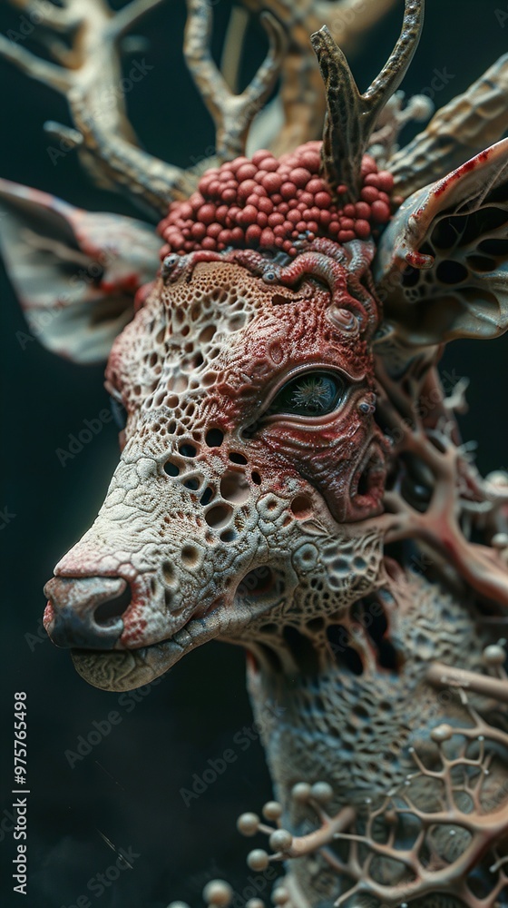 Surreal Deer with Intricate Details - Digital Art Surreal Deer with Intricate Details - Digital Art