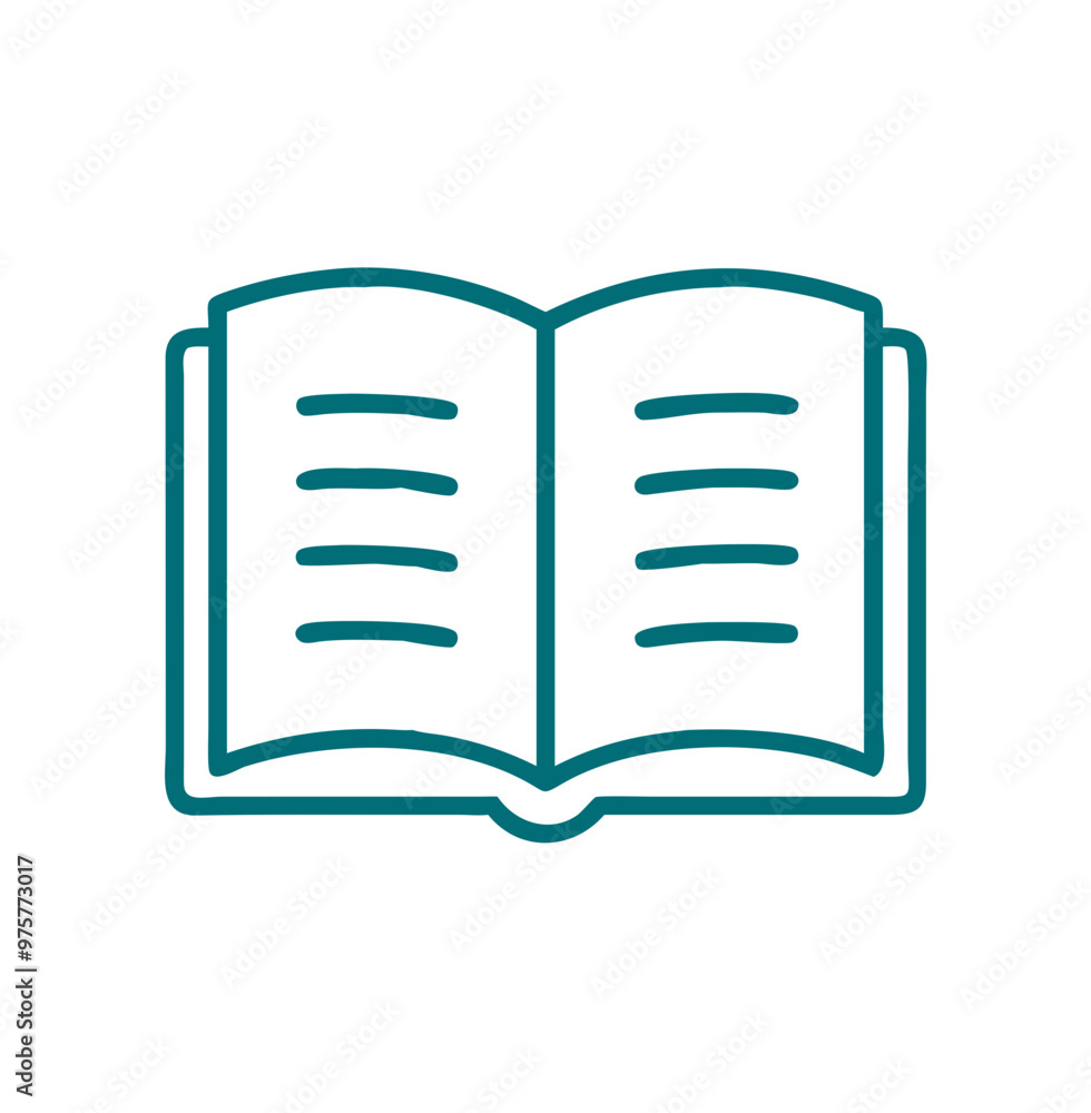 Graduation cap icon, simple teal line art, isolated on white, education and success concept Graduation cap icon, simple teal line art, isolated on white, education and success concept