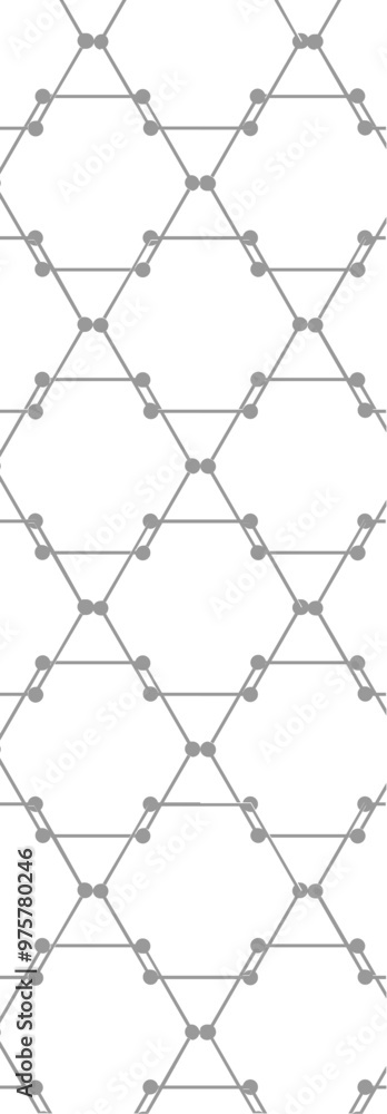 Fototapeta premium A geometric pattern featuring interconnected lines and dots, suitable for backgrounds or design elements.