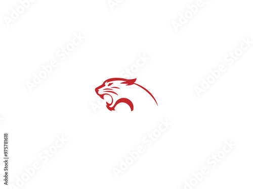 The logo features a sleek, black cougar poised in mid leap, embodying strength, grace, and stealth. Free Download The logo features a sleek, black cougar poised in mid leap, embodying strength, grace, and stealth. - GFXLoad