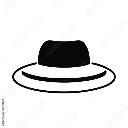 hat vector art illustration