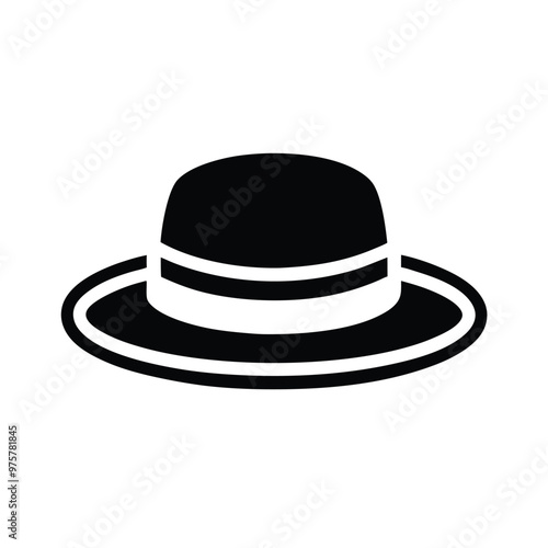 hat vector art illustration