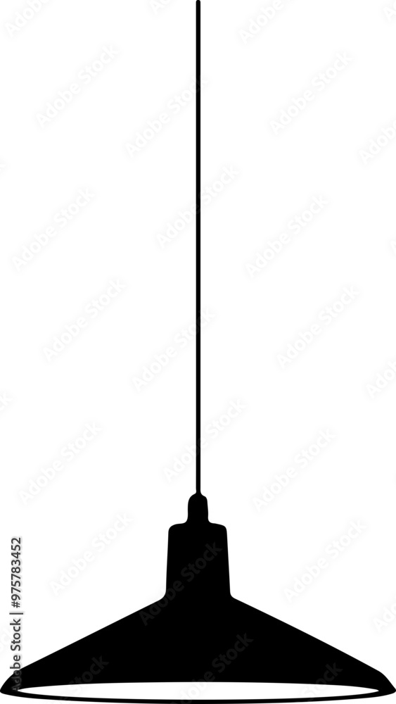 Minimalist Black Pendant Light Vector Design Minimalist Black Pendant Light Vector Design