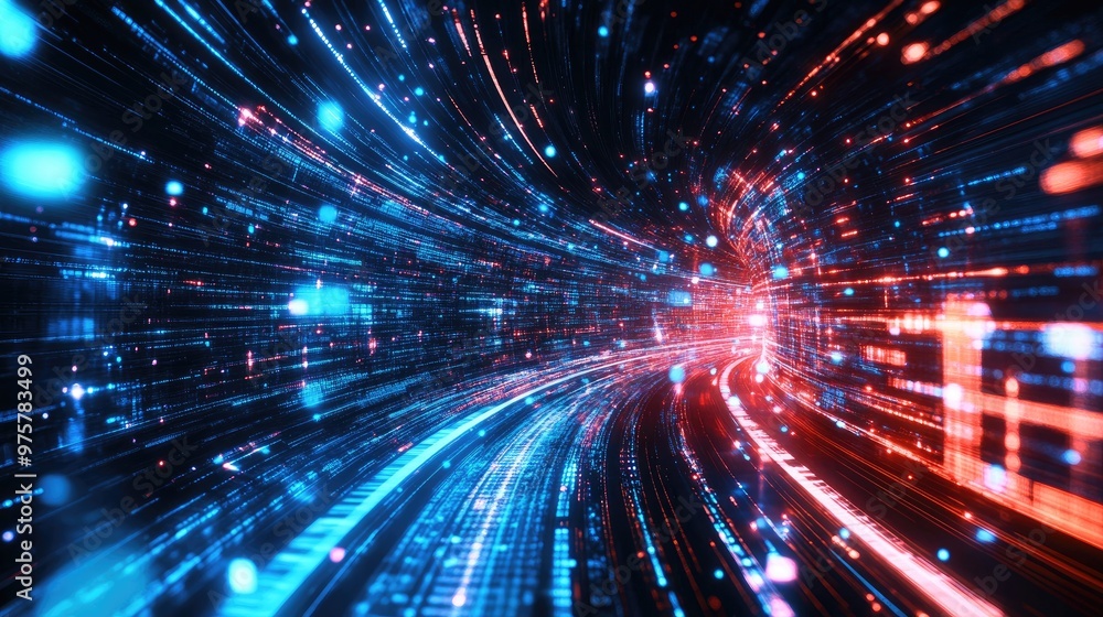 Futuristic 5G text emerging from a high-speed internet grid, emphasizing fast connections and digital advancement. Futuristic 5G text emerging from a high-speed internet grid, emphasizing fast connections and digital advancement.
