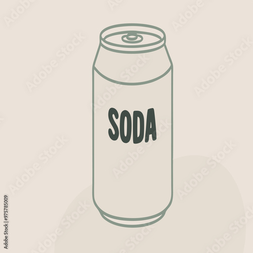 Soda Bottle Vector silhouette