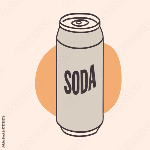 Soda Bottle Vector silhouette