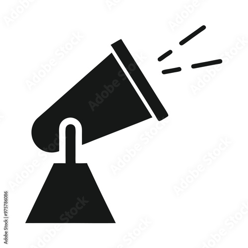 megaphone icon vector silhouette