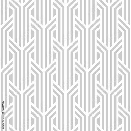 Vector seamless pattern. Modern texture. Lattice with stripes. 