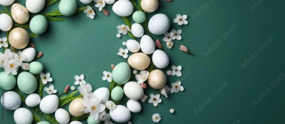 Easter Eggs and Spring Blossoms Easter Eggs and Spring Blossoms