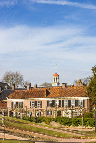 Historic building of the Drents Museum in Assen, Netherlands