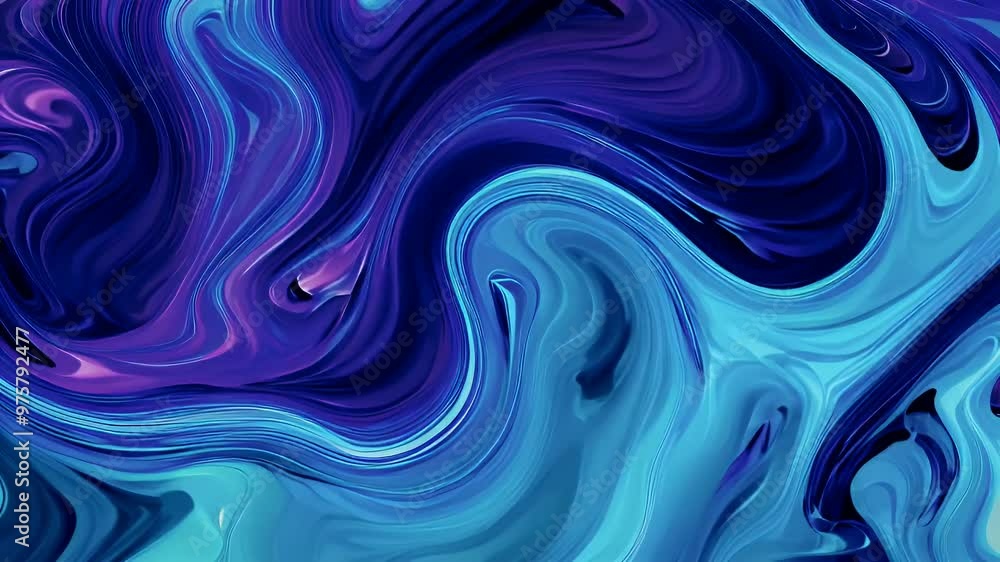 Abstract swirling patterns in vibrant shades of purple and blue. Abstract swirling patterns in vibrant shades of purple and blue.