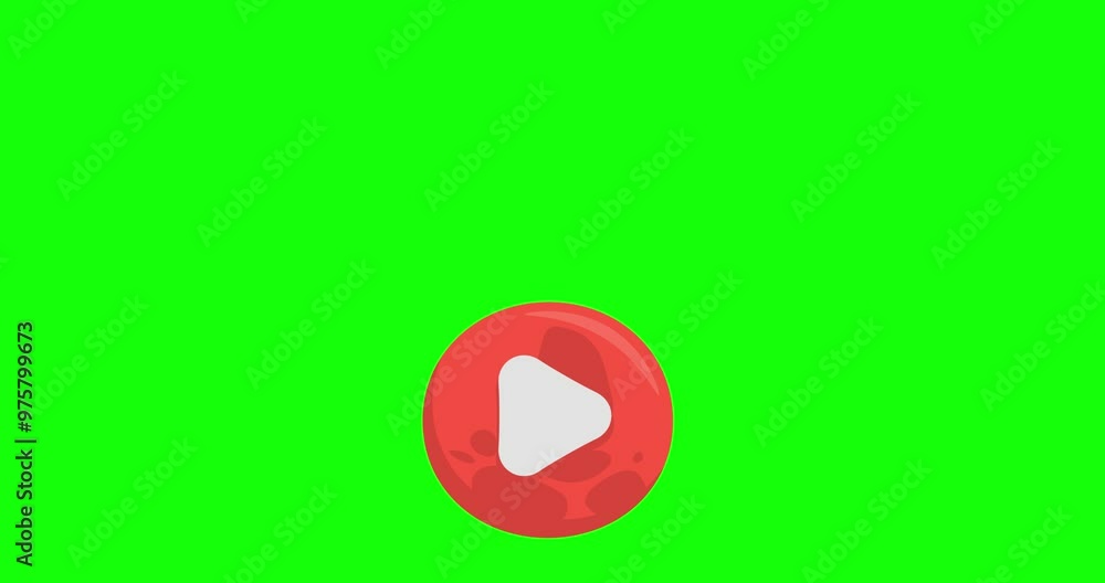 Funny 2d animation character on green screen background Funny 2d animation character on green screen background