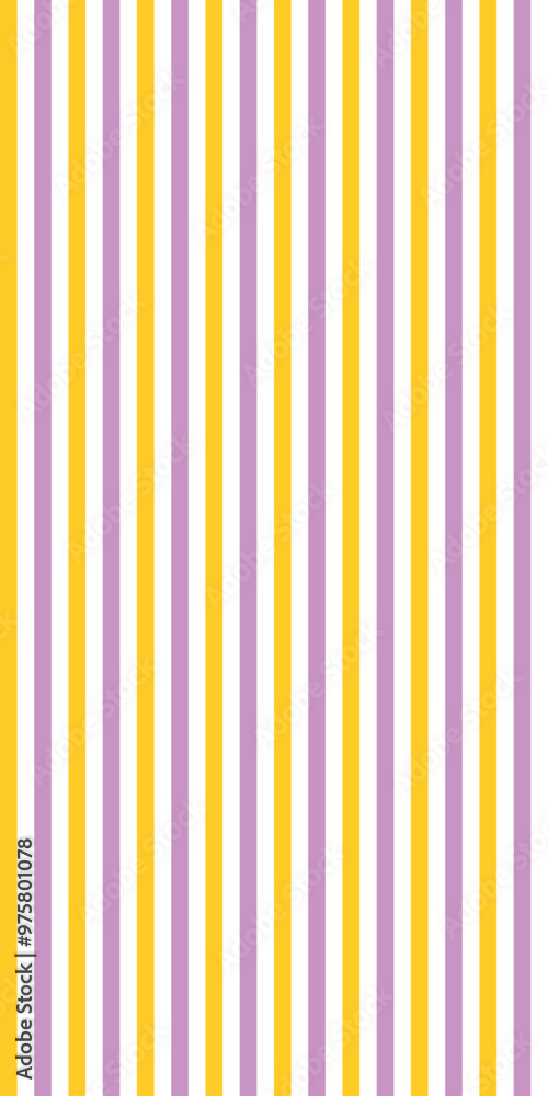 A pattern featuring vertical stripes in alternating colors of yellow and lavender. A pattern featuring vertical stripes in alternating colors of yellow and lavender.