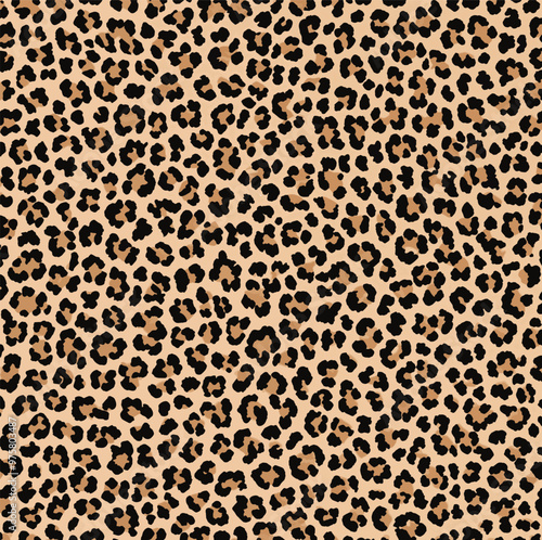 Black brown leopard pattern vector Adobe Illustrator Artwork, vintage texture design