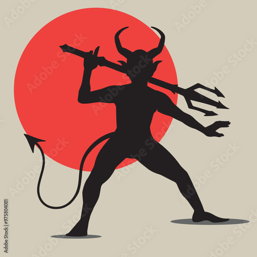 Hand drawn samurai silhouette set vector design