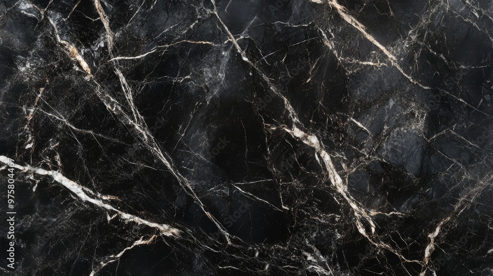Close-up of black marble with intricate veins, offering a sleek, polished texture perfect for a modern and stylish background. Close-up of black marble with intricate veins, offering a sleek, polished texture perfect for a modern and stylish background.