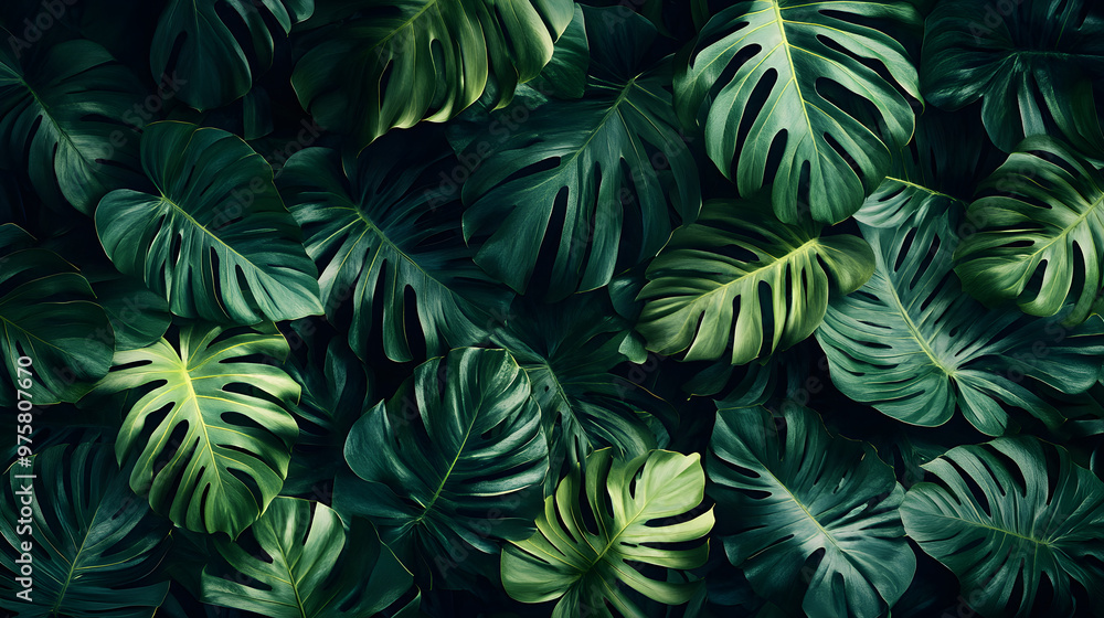 Tropical Leaf Digital Pattern Wallpaper Tropical Leaf Digital Pattern Wallpaper