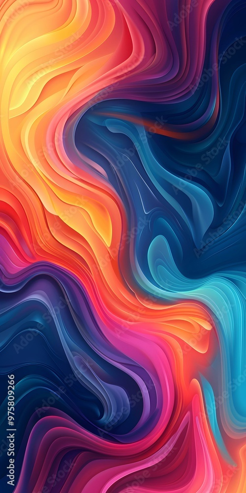 Fototapeta premium Abstract Swirls Background Digital Art