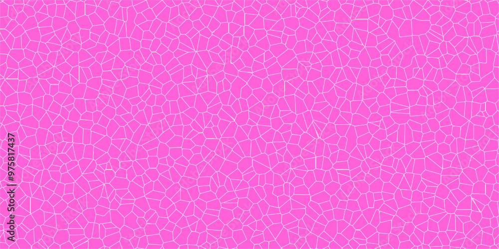 Pink abstract voronoi diagram retro tiles pattern broken glass geometric shapes crystalize quartz seamless pattern vintage vector background. Pink abstract voronoi diagram retro tiles pattern broken glass geometric shapes crystalize quartz seamless pattern vintage vector background.
