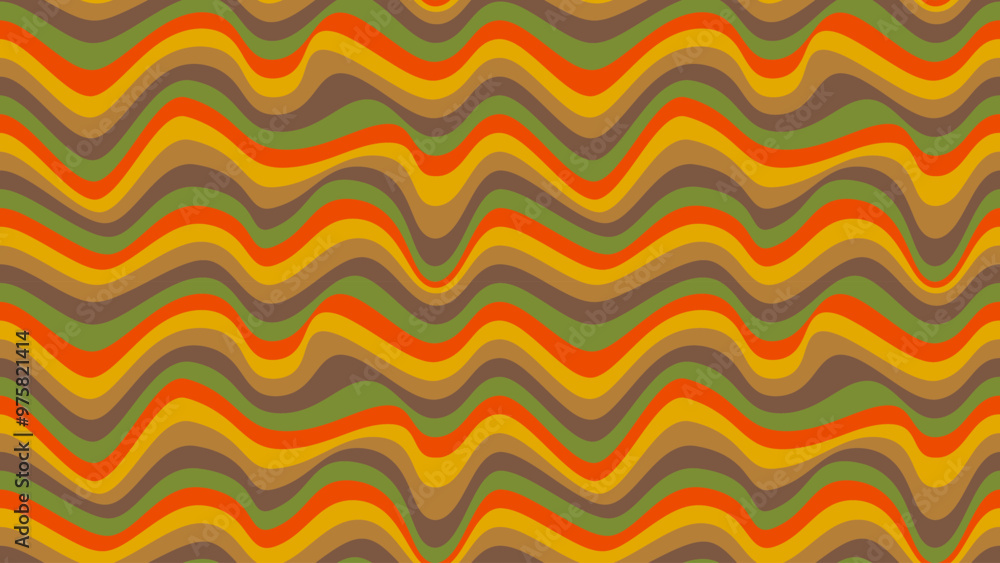 Abstract background of Psychedelic groovy Wavy Line design in 1970s Hippie Retro style. Vector pattern ready to use for cloth, textile, wrap and other. Abstract background of Psychedelic groovy Wavy Line design in 1970s Hippie Retro style. Vector pattern ready to use for cloth, textile, wrap and other.