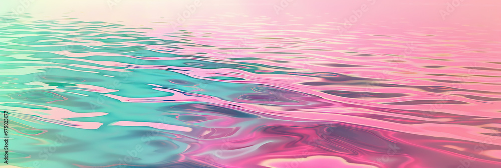 Radiant Ripples: A soft pink, blue, and green gradient ripples across the surface, creating a mesmerizing effect. Radiant Ripples: A soft pink, blue, and green gradient ripples across the surface, creating a mesmerizing effect.