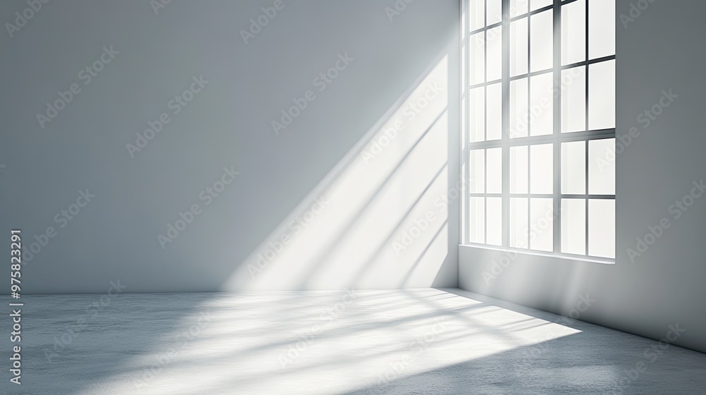 A room with a large window that is letting in a lot of light A room with a large window that is letting in a lot of light