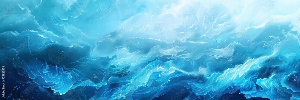 Abstract Ocean: A soothing and calming abstract background of waves and oceanic elements in shades of blue and turquoise, perfect for travel or aquatic-themed businesses. Abstract Ocean: A soothing and calming abstract background of waves and oceanic elements in shades of blue and turquoise, perfect for travel or aquatic-themed businesses.