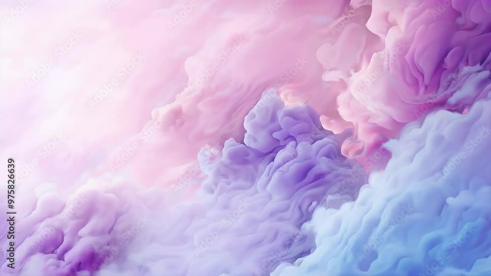 A dreamy blend of pastel clouds in pink and purple hues. A dreamy blend of pastel clouds in pink and purple hues.