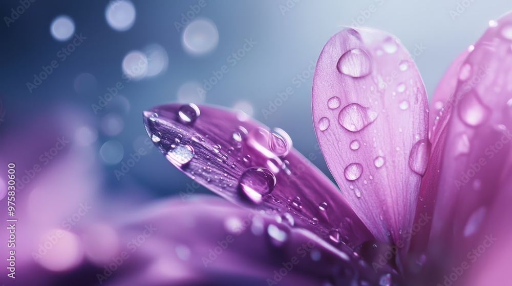 indistinct water droplets veiling flower petals indistinct water droplets veiling flower petals