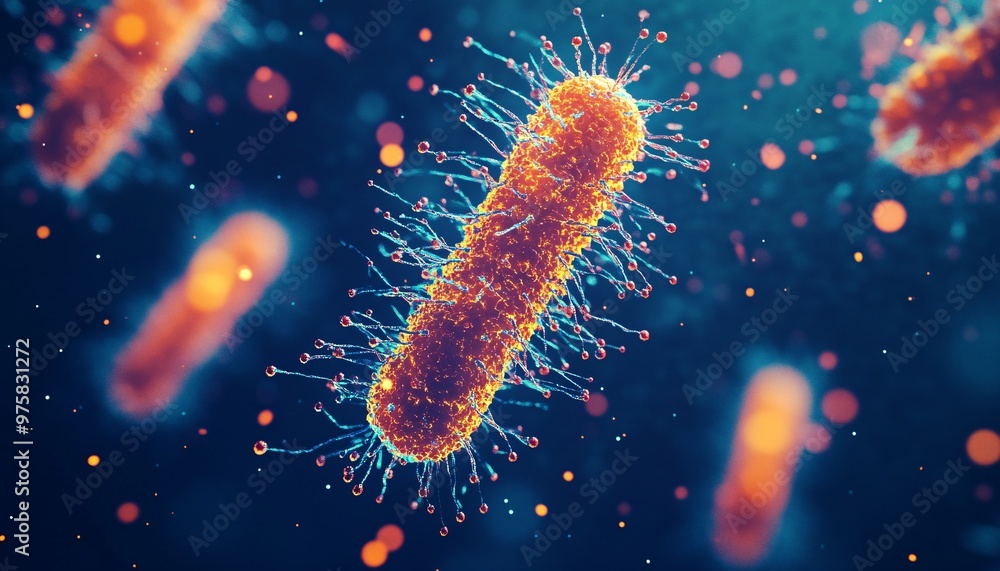 Intricate Structure of Bacteria Under Microscope Showcasing Innovative Applications in Nano Technology Intricate Structure of Bacteria Under Microscope Showcasing Innovative Applications in Nano Technology