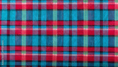 画面一面のチェック柄の布