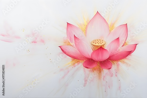 A Lotus Flower’s Gentle Unfurling.