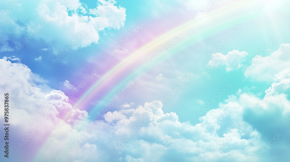 A pastel sky with soft hues of blue and violet, where fluffy clouds are scattered like pillows. A pastel sky with soft hues of blue and violet, where fluffy clouds are scattered like pillows.